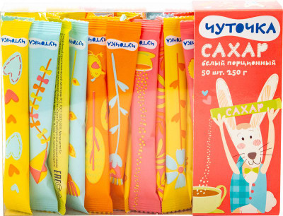 Изображение товара Сахар Чуточка ТС2 белый кристаллический, 250г