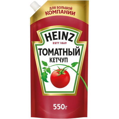 Изображение товара Кетчуп Heinz томатный 1 категория, 550г
