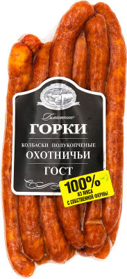 Изображение товара Колбаски полукопчёные Ближние Горки Охотничьи категория В
