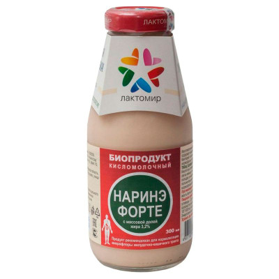 Изображение товара Биопродукт Лактомир кисломолочный Наринэ-Форте 3.2%, 300мл