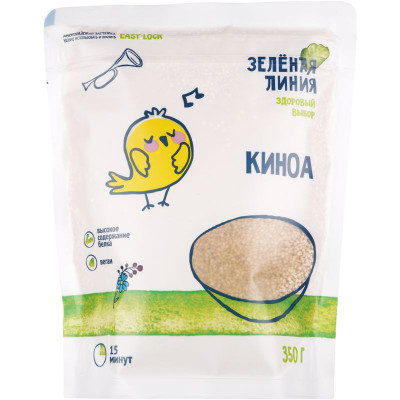 Изображение товара Киноа белая Зелёная Линия, 350г