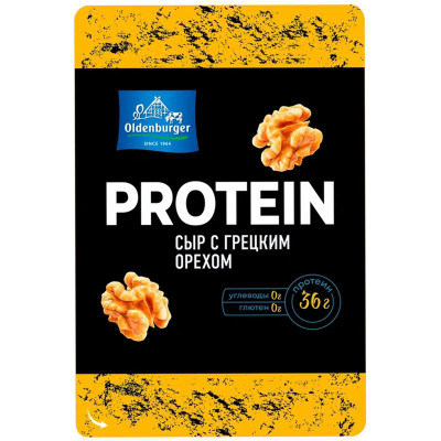 Изображение товара Сыр Oldenburger Протеиновый с грецким орехом 30%, 125г