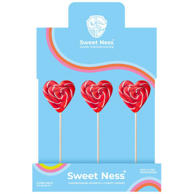 Изображение товара Карамель Sweet Ness леденцовая фигурная на палочке со вкусом клубники, 30г