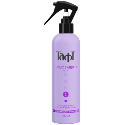 Изображение товара Спрей для волос Тафт Термозащита с легкой фиксацией, 180мл