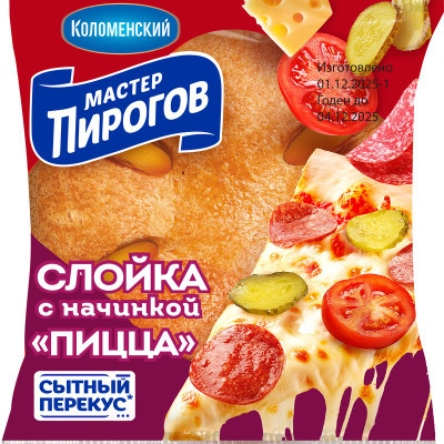 Изображение товара Слойка Мастер Пироговъ с начинкой Пицца, 70г