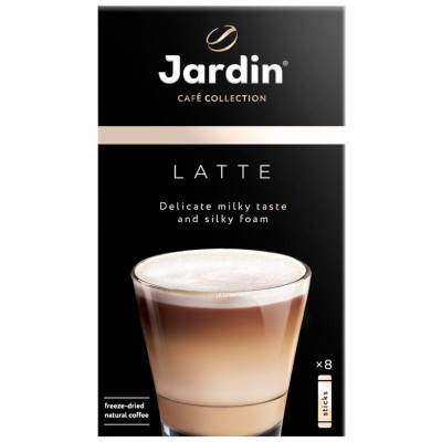 Изображение товара Напиток кофейный Jardin Латте растворимый, 8х18г