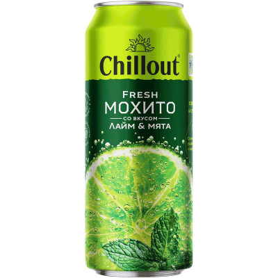 Изображение товара Напиток газированный Chillout Fresh Mojito, 450мл