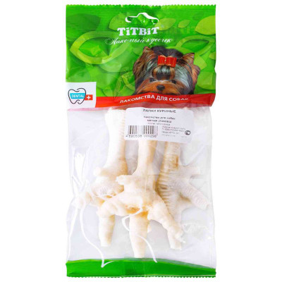 Изображение товара Лакомство TitBit лапки куриные для собак, 45г