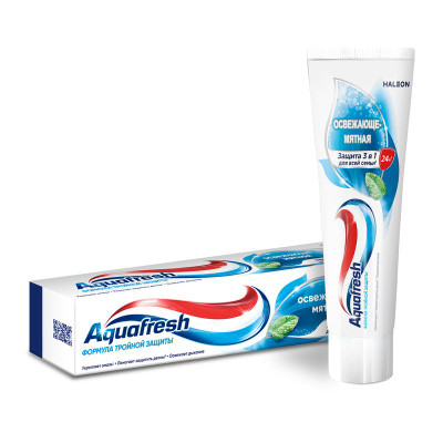 Изображение товара Зубная паста Aquafresh Total Care 3 освежающая мята, 100мл