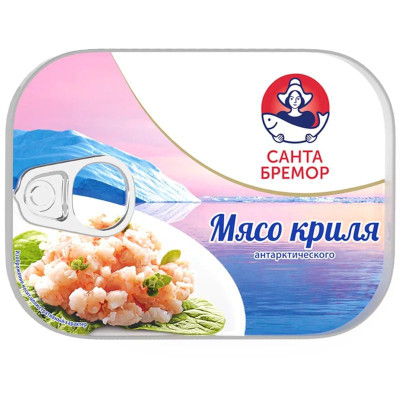 Изображение товара Мясо криля Санта Бремор антарктического в заливке, 100г
