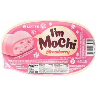 Изображение товара Мороженое рисовое I`m Mochi клубничное 4%, 65г