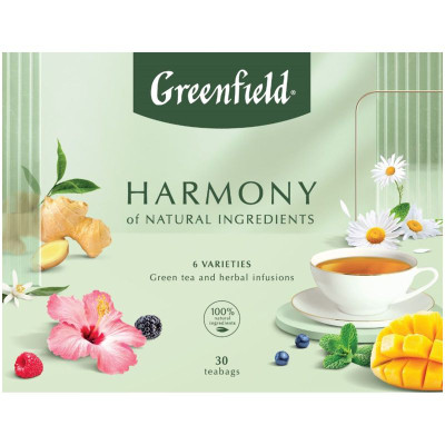 Изображение товара Чай Greenfield Harmony of Nural Ingridients Ассорти, 50.5г