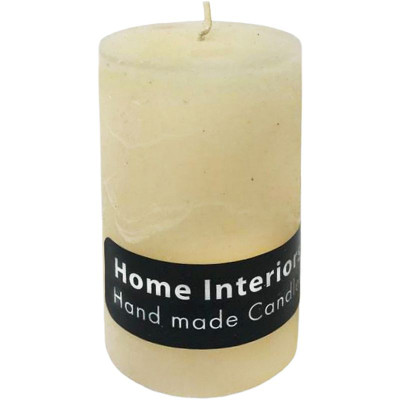 Изображение товара Свеча Home Interiors столбик рустик бежевый, 60х110мм