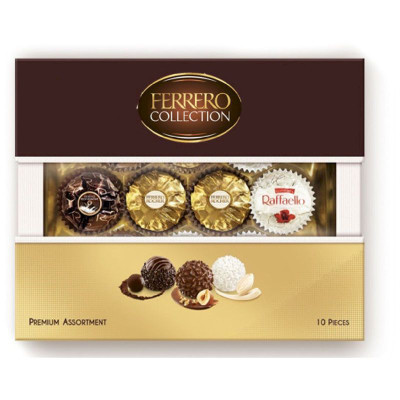 Изображение товара Набор конфет Ferrero Collection молочный, тёмный, белый, 107,2г
