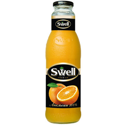Изображение товара Сок Swell апельсиновый с мякотью восстановленный стерилизованный, 750мл