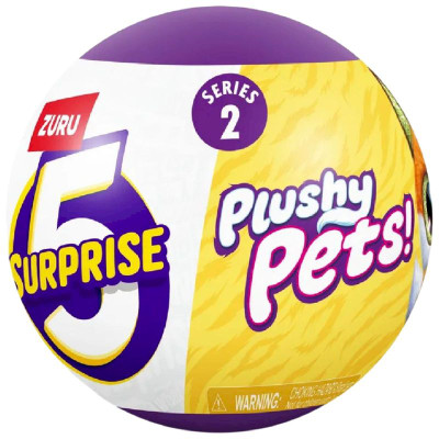 Изображение товара Капсула-сюрприз Zuru 5 Surprise с плюшевым питомцем, в ассортименте