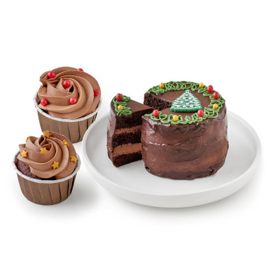 Изображение товара Набор Бенто-торт Вкусота К празднику с капкейками, 590г