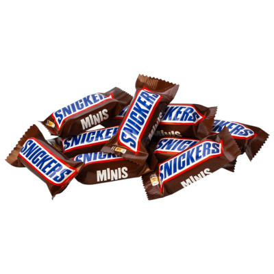 Изображение товара Батончики Snickers Minis шоколадные карамель-нуга-арахис