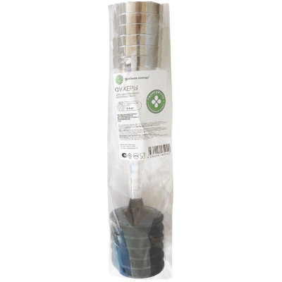 Изображение товара Фужеры Зелёное солнце с металлизацией одноразовые 180мл, 6шт.