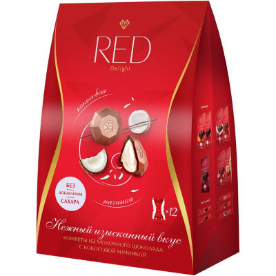 Изображение товара Конфеты Red Delight со сниженной калорийностью, 132г