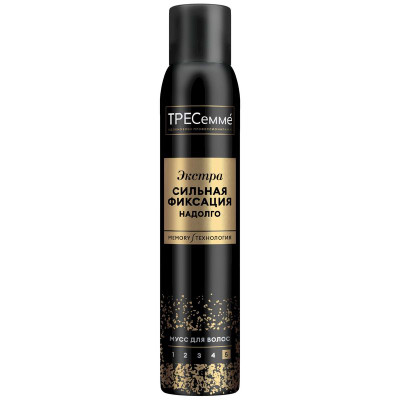 Изображение товара Мусс для укладки волос ТРЕСеммé Экстрасильная Фиксация, 200мл