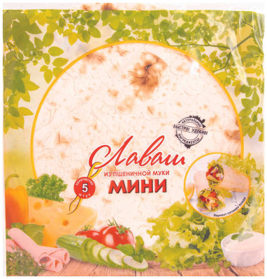 Изображение товара Лаваш Рижский Хлеб мини из пшеничной муки Мини, 200г