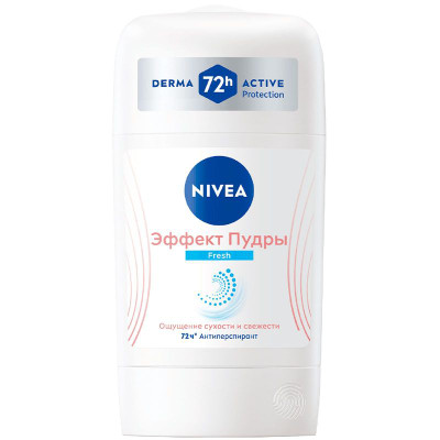 Изображение товара Антиперспирант Nivea Эффект пудры Fresh стик, 50мл
