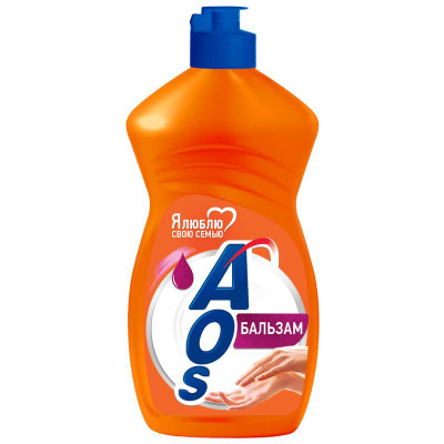 Изображение товара Средство для мытья посуды AOS бальзам, 450мл