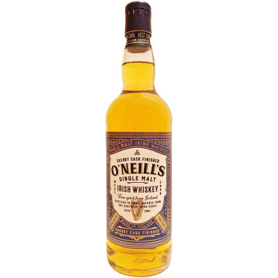 Изображение товара Виски ирландский односолодовый 40% O'Neills Sherry Cask Finished, 700мл