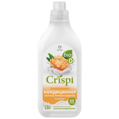 Изображение товара Кондиционер-ополаскиватель для стирки Grass Crispi Уютное Прикосновение, 1.8л