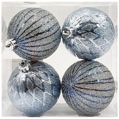 Изображение товара Набор шаров Блеск ёлочных Маркет, 4шт