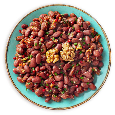 Изображение товара Лобио из красной фасоли с грецким орехом Перекрёсток Select, 180г