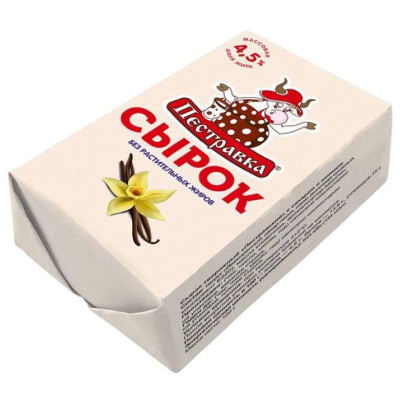 Сырок творожный Пестравка Пестравский сахар-ваниль 4.5%, 100г