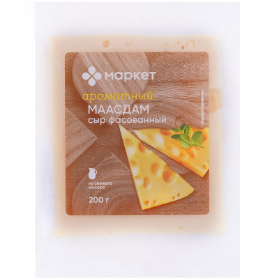 Изображение товара Сыр Маасдам 45% Маркет, 200г
