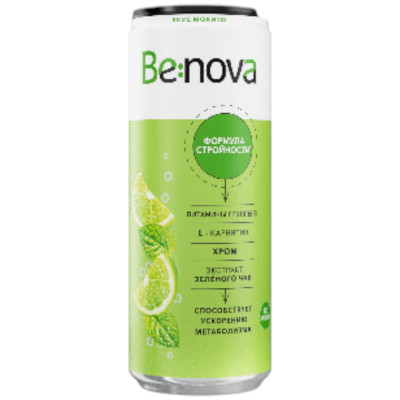 Изображение товара Напиток Be:Nova Slim Fit безалкогольный среднегазированный обогащённый, 0.33л