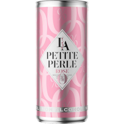 Изображение товара Вино La Petite Perle розовое безалкогольное, 250мл