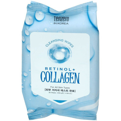 Изображение товара Салфетки мицеллярные Tenzero с ретинолом и коллагеном, 30шт