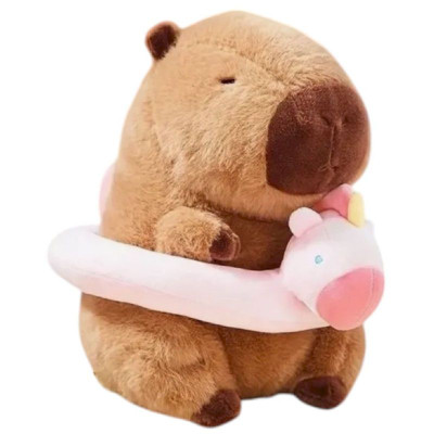 Изображение товара Мягкая игрушка Капибара со спасательным кругом, в ассортименте