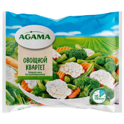 Изображение товара Смесь овощная Agama Овощной Квартет замороженна, 400г