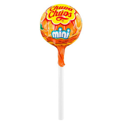 Изображение товара Карамель Chupa Chups Мини ассорти вкусов клубники-яблока-апельсина-колы