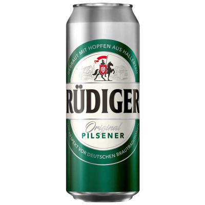 Изображение товара Пиво Rüdinger Original Pilsener светлое пастеризованное 4.5%, 450мл