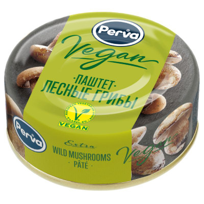 Изображение товара Паштет Perva Extra Vegan лесные грибы, 100г