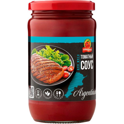 Изображение товара Соус томатный Помидорка для мяса, 350мл