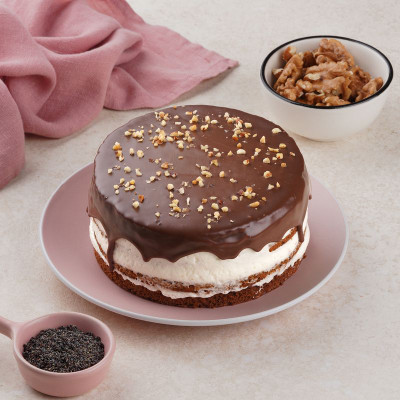 Изображение товара Торт Шоколадный маковый ручной работы, 600г