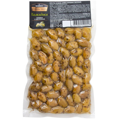 Изображение товара Оливки Халкидики с косточкой Market Collection, 200г