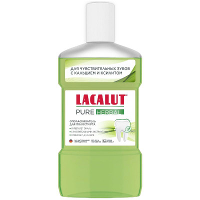 Изображение товара Ополаскиватель для полости рта Lacalut Pure Herbal, 475мл