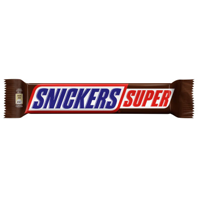 Изображение товара Батончик Snickers Super шоколадный нуга-карамель-арахис, 80г