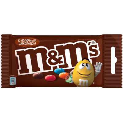 Изображение товара Конфеты M&M's драже c молочным шоколадом, 45г