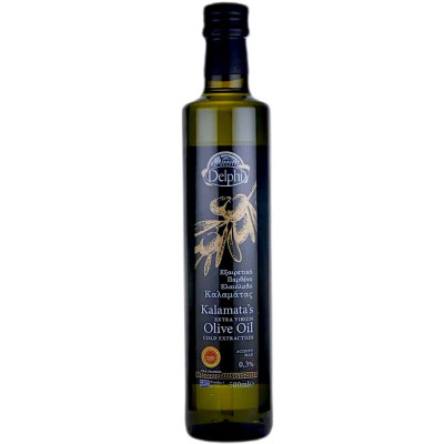 Изображение товара Масло оливковое Delphi Extra Virgin Olive Oil нерафинированное, 500мл