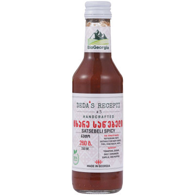 Изображение товара Соус Deda's Recepti Сацебели пряный, 260мл